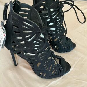 NWT Zara Lace-up Heels